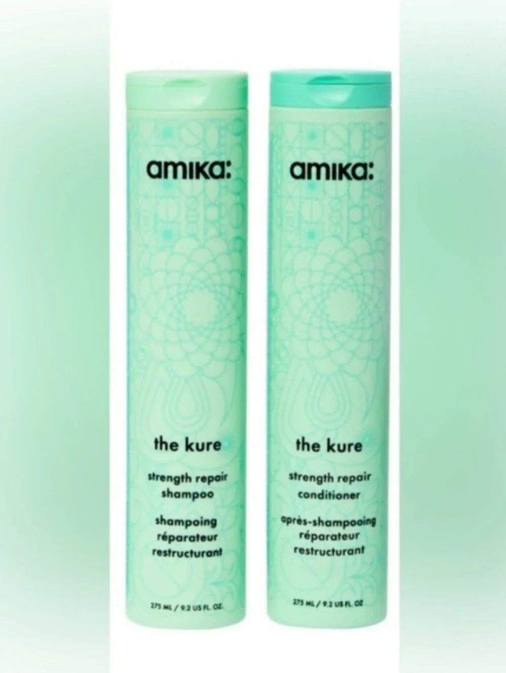 amika Mint Green The Kure Bond Repair Shampoo & Conditioner Duo